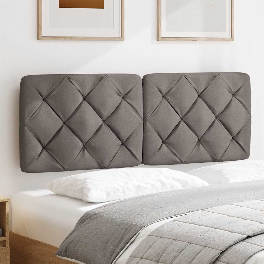 Hoofdbordkussen 140 cm stof taupe is nu te koop bij PeponiXL, paradijselijk wonen!