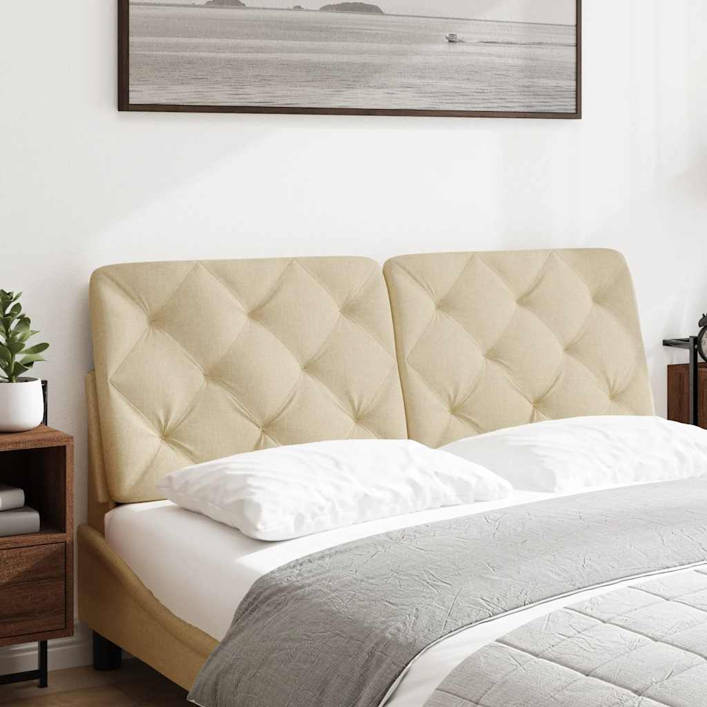 Hoofdbordkussen 140 cm stof crèmekleurig is nu te koop bij PeponiXL, paradijselijk wonen!