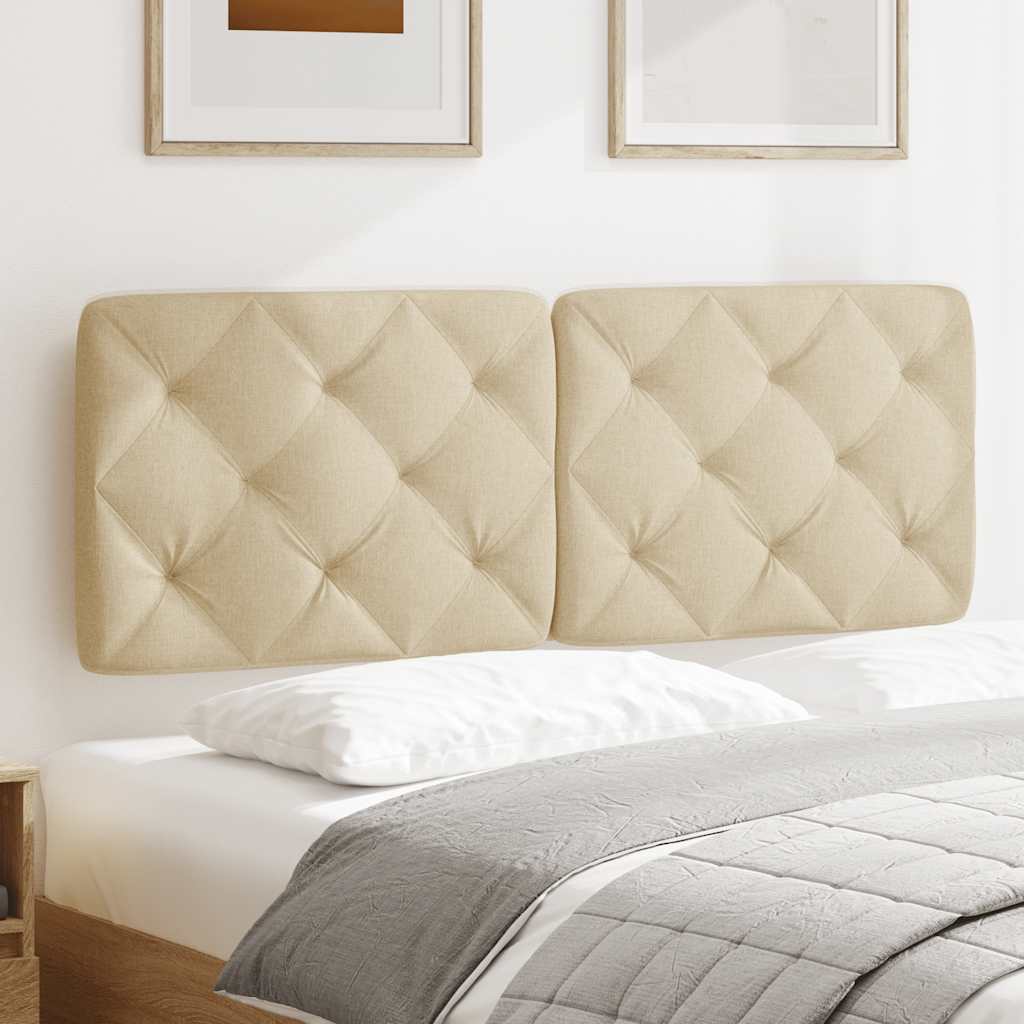 Hoofdbordkussen 140 cm stof crèmekleurig is nu te koop bij PeponiXL, paradijselijk wonen!