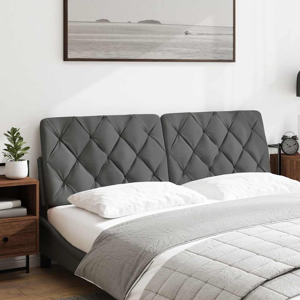Hoofdbordkussen 160 cm stof donkergrijs is nu te koop bij PeponiXL, paradijselijk wonen!