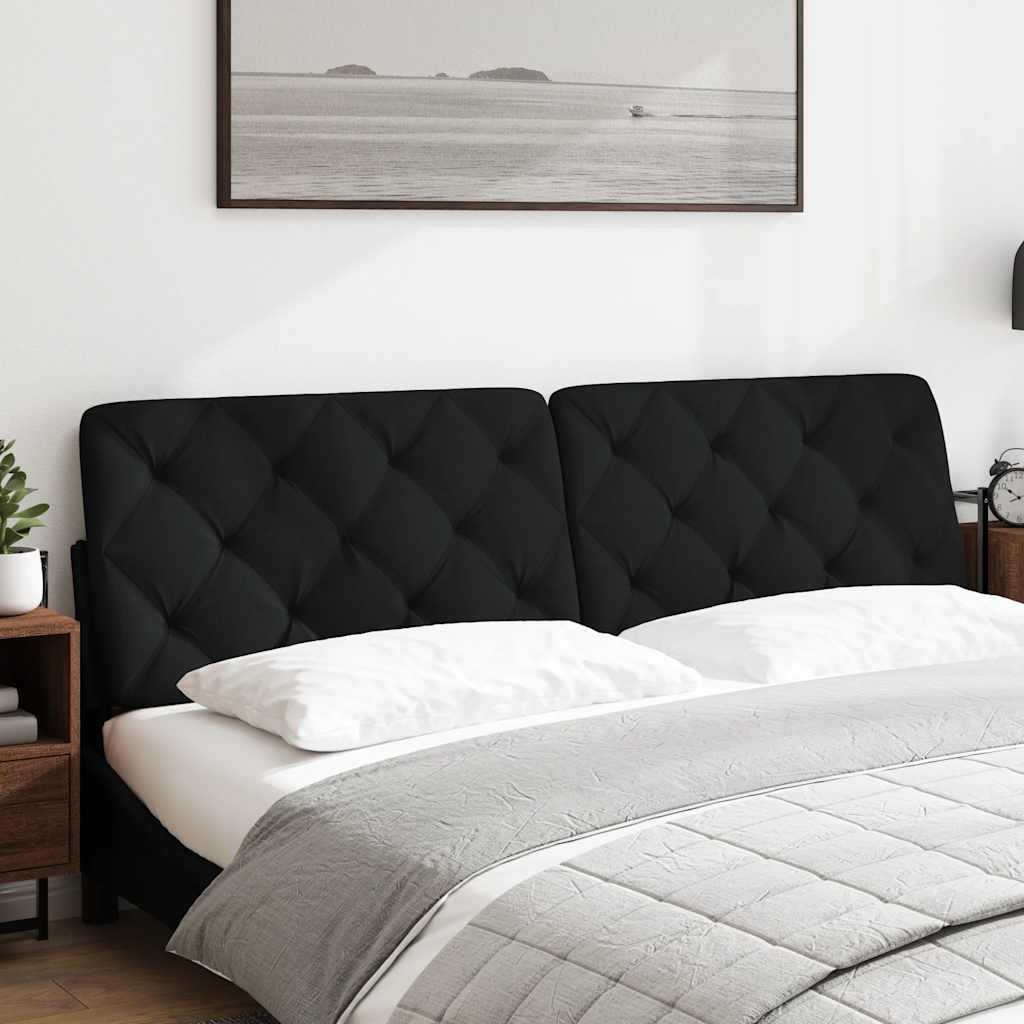 Hoofdbordkussen 180 cm stof zwart is nu te koop bij PeponiXL, paradijselijk wonen!