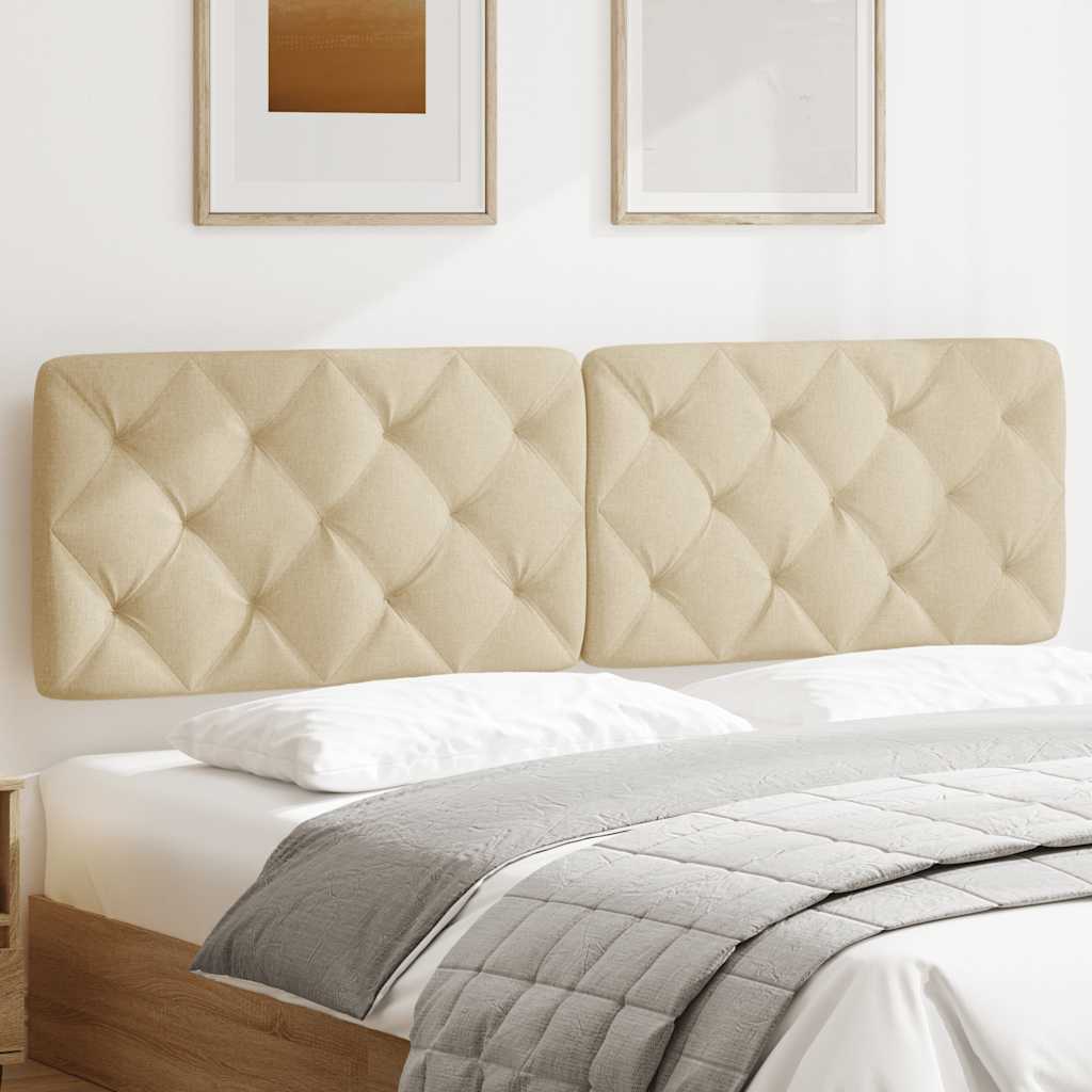 Hoofdbordkussen 180 cm stof crèmekleurig is nu te koop bij PeponiXL, paradijselijk wonen!