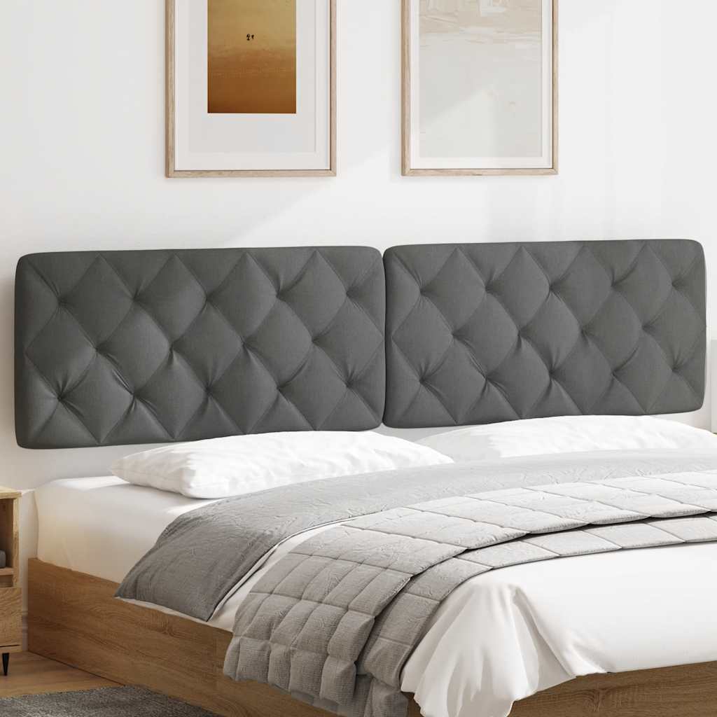 Hoofdbordkussen 200 cm stof donkergrijs is nu te koop bij PeponiXL, paradijselijk wonen!