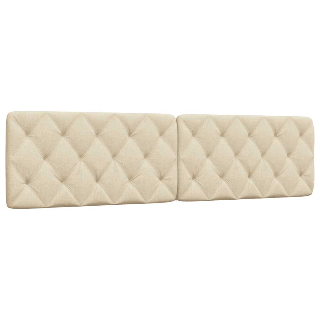Hoofdbordkussen 200 cm stof crèmekleurig is nu te koop bij PeponiXL, paradijselijk wonen!