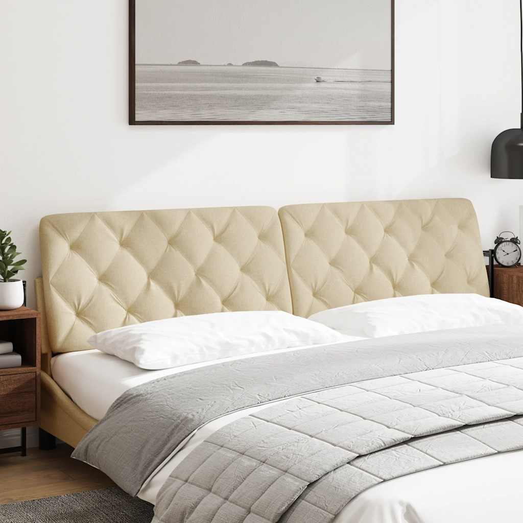 Hoofdbordkussen 200 cm stof crèmekleurig is nu te koop bij PeponiXL, paradijselijk wonen!