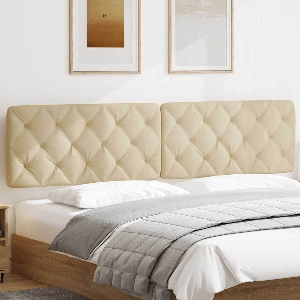 Hoofdbordkussen 200 cm stof crèmekleurig is nu te koop bij PeponiXL, paradijselijk wonen!