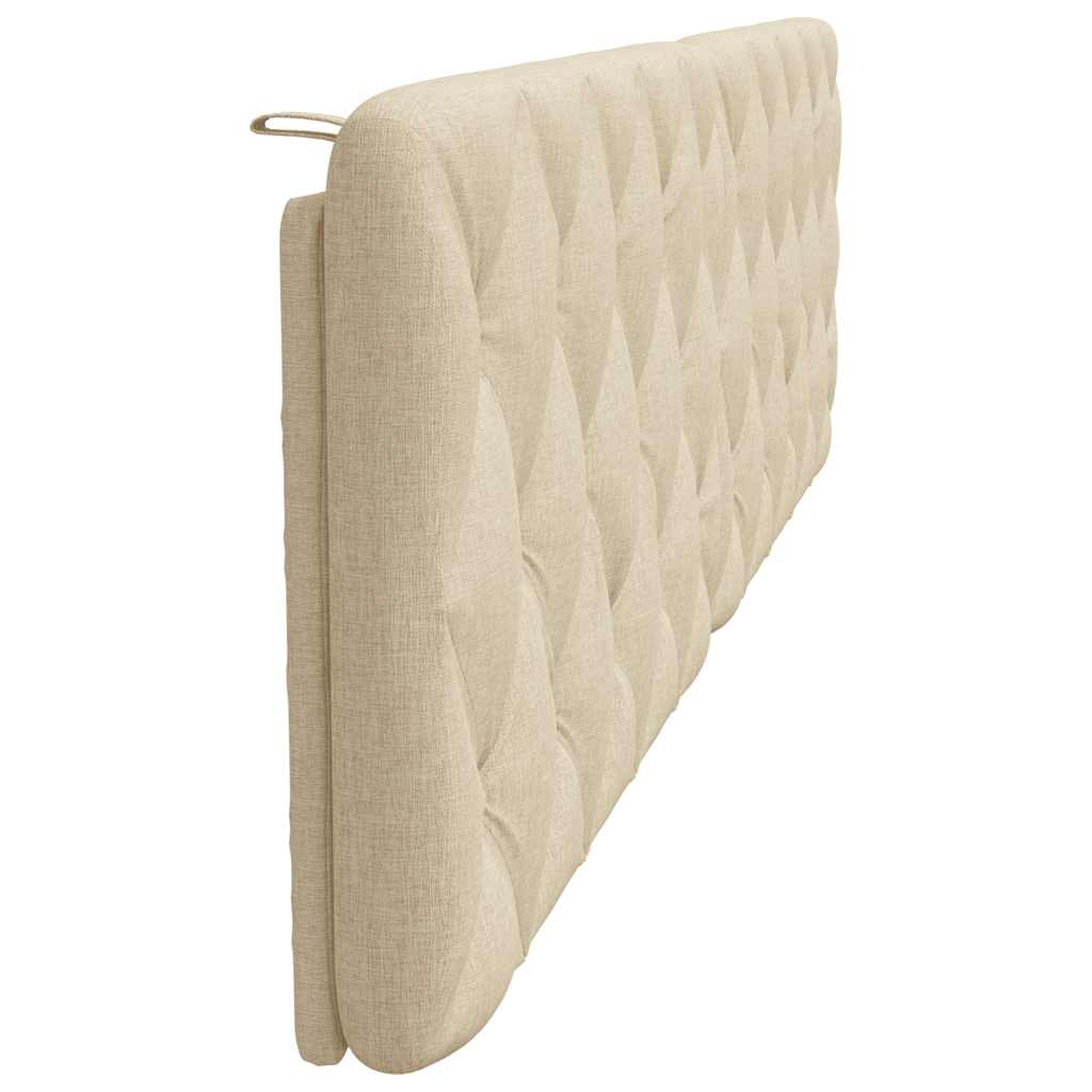 Hoofdbordkussen 200 cm stof crèmekleurig is nu te koop bij PeponiXL, paradijselijk wonen!