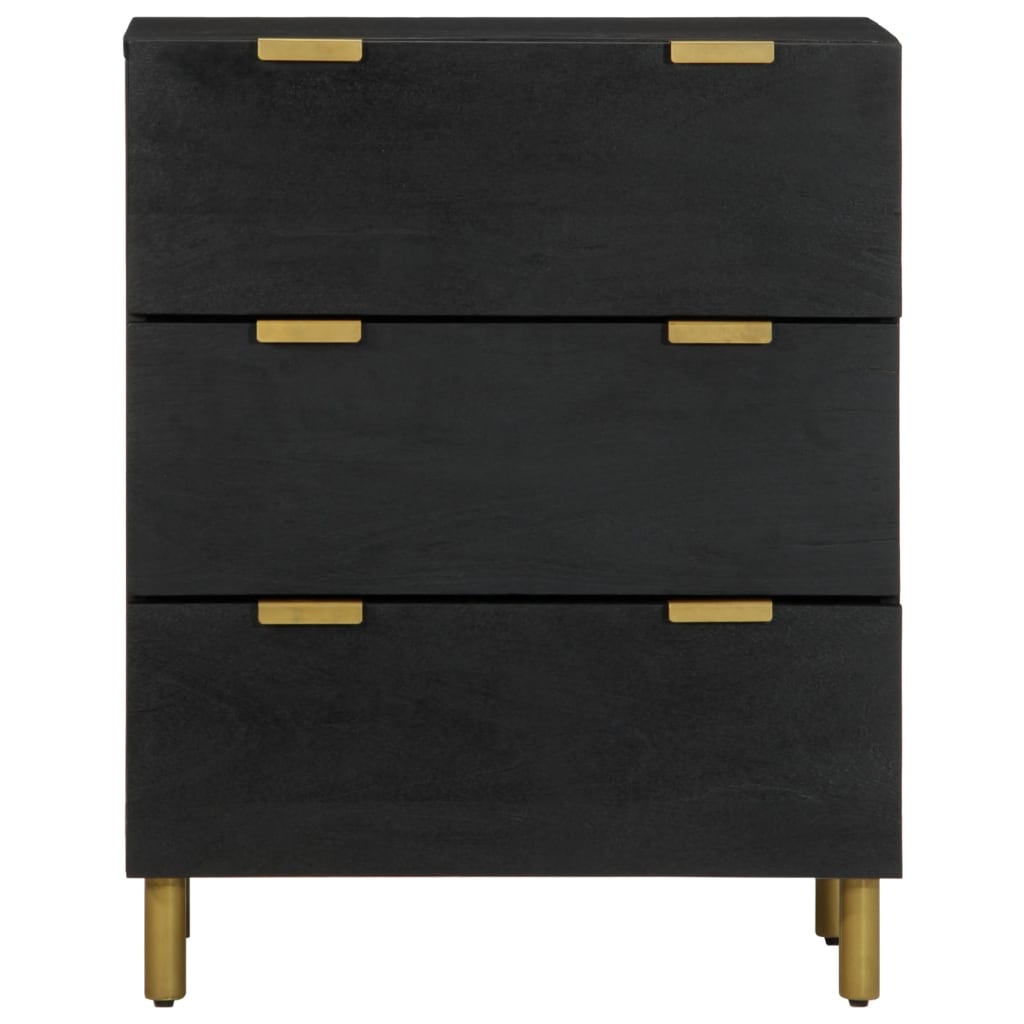 Dressoirs 2 st 60x33x75 cm bewerkt hout zwart is nu te koop bij PeponiXL, paradijselijk wonen!