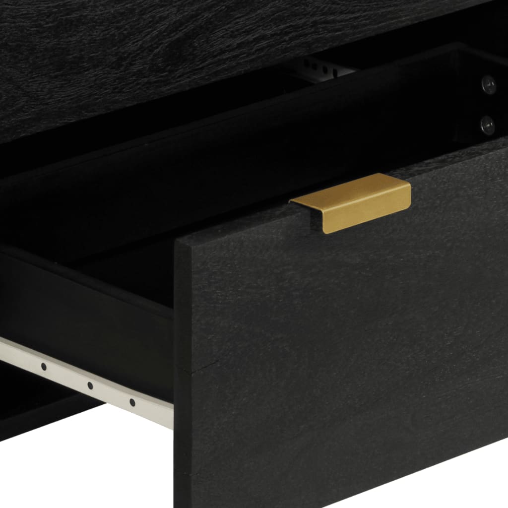3-delige Dressoirs bewerkt hout zwart is nu te koop bij PeponiXL, paradijselijk wonen!