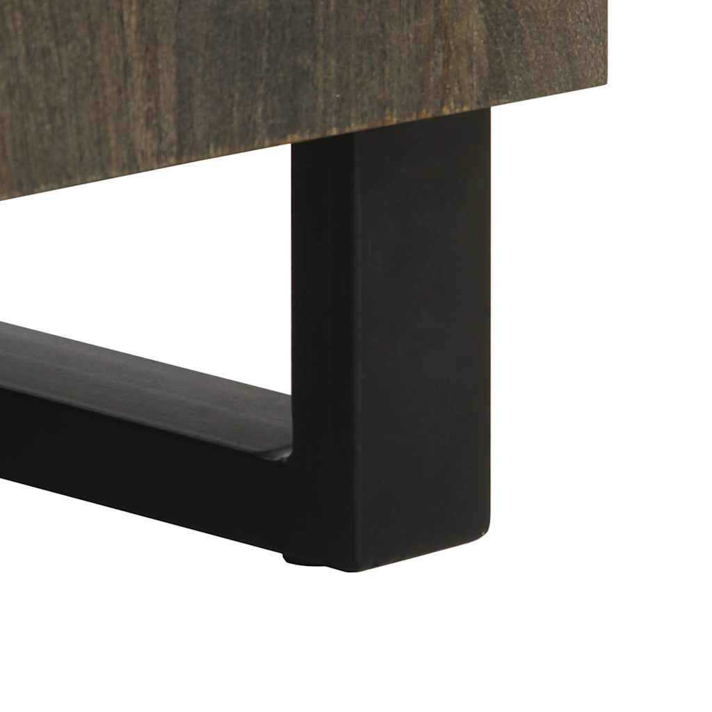 3-delige Dressoirs 60x33x75 cm massief mangohout zwart is nu te koop bij PeponiXL, paradijselijk wonen!