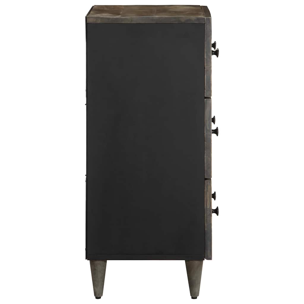 Dressoirs 2 st 60x33,5x75 cm massief mango lichtgrijs is nu te koop bij PeponiXL, paradijselijk wonen!