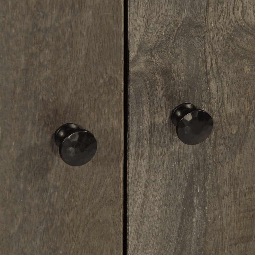 3-delige Dressoirs 60x33,5x75 cm massief mango lichtgrijs is nu te koop bij PeponiXL, paradijselijk wonen!