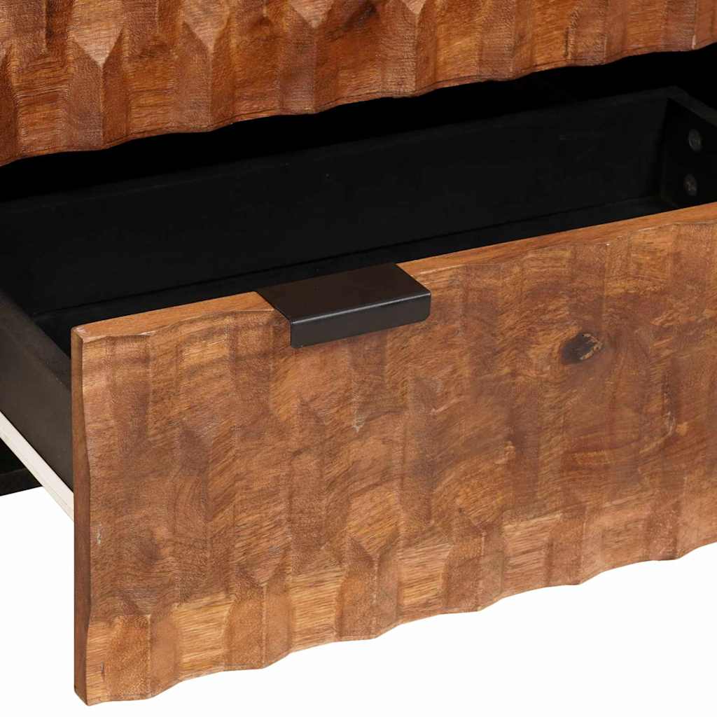 Dressoir 2 pcs Acacia Bruine Afwerking 60 x 33 x 75 cm is nu te koop bij PeponiXL, paradijselijk wonen!