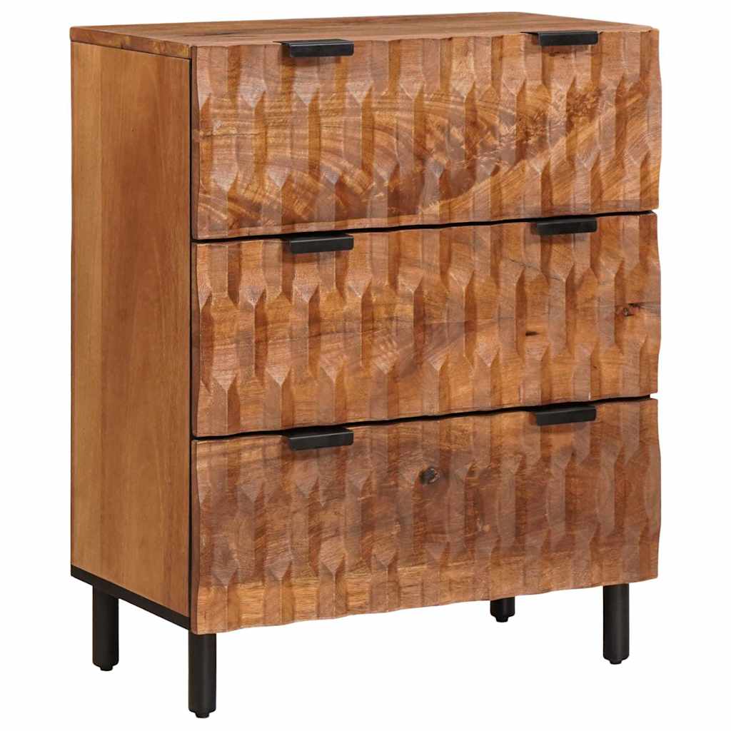 Dressoir 2 pcs Acacia Bruine Afwerking 60 x 33 x 75 cm is nu te koop bij PeponiXL, paradijselijk wonen!