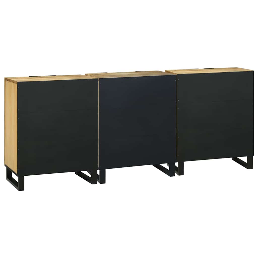 Badkamermeubelset met lade met plank 3 pcs Bruin Bewerkt hout is nu te koop bij PeponiXL, paradijselijk wonen!