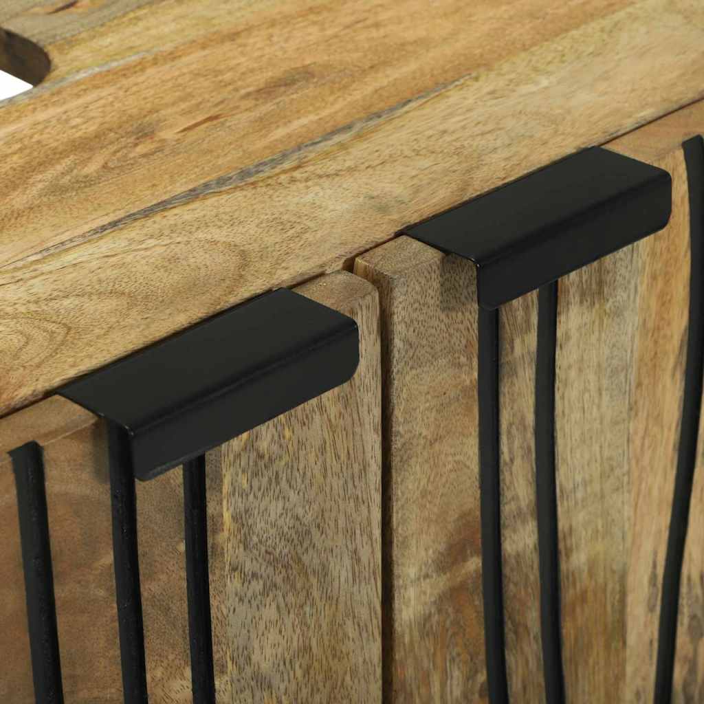 Badkamermeubelset met plank met opslag 2 pcs Bruin Bewerkt hout is nu te koop bij PeponiXL, paradijselijk wonen!