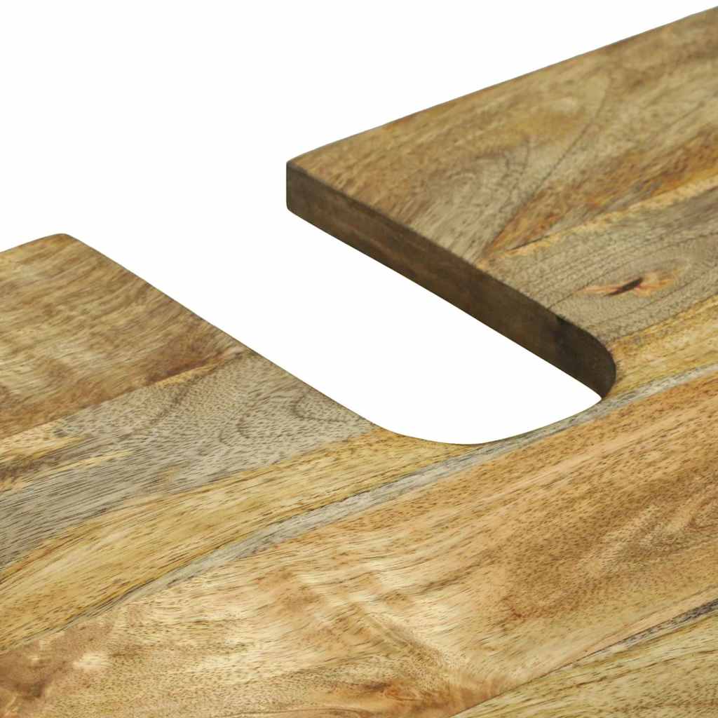 Badkamermeubelset met lade met plank 4 pcs Bruin Bewerkt hout is nu te koop bij PeponiXL, paradijselijk wonen!