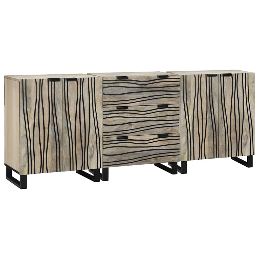 Badkamermeubelset met lade met plank 3 pcs Wit Bewerkt hout is nu te koop bij PeponiXL, paradijselijk wonen!