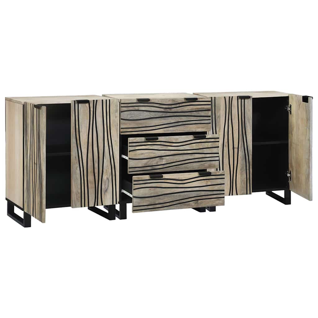 Badkamermeubelset met lade met plank 3 pcs Wit Bewerkt hout is nu te koop bij PeponiXL, paradijselijk wonen!