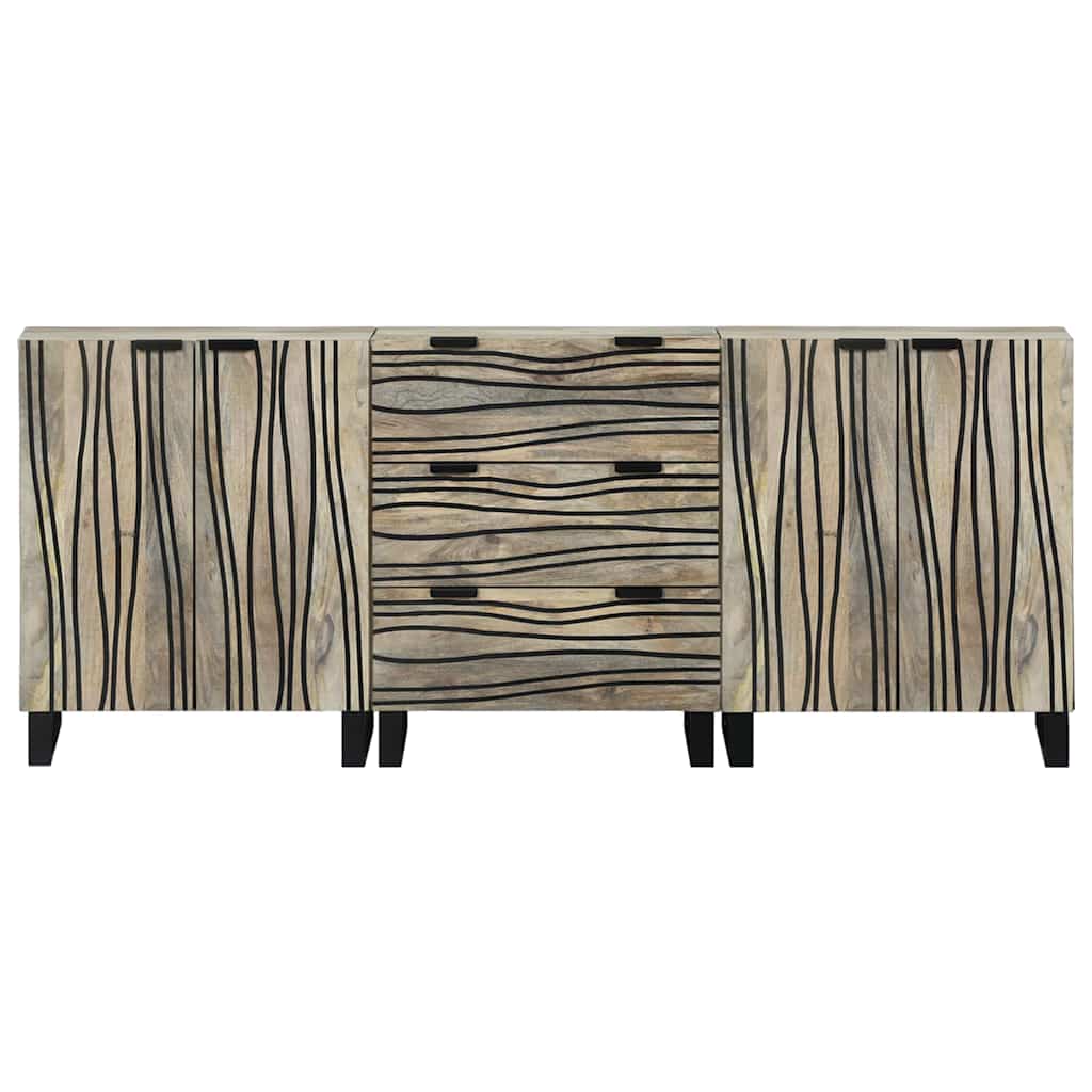 Badkamermeubelset met lade met plank 3 pcs Wit Bewerkt hout is nu te koop bij PeponiXL, paradijselijk wonen!