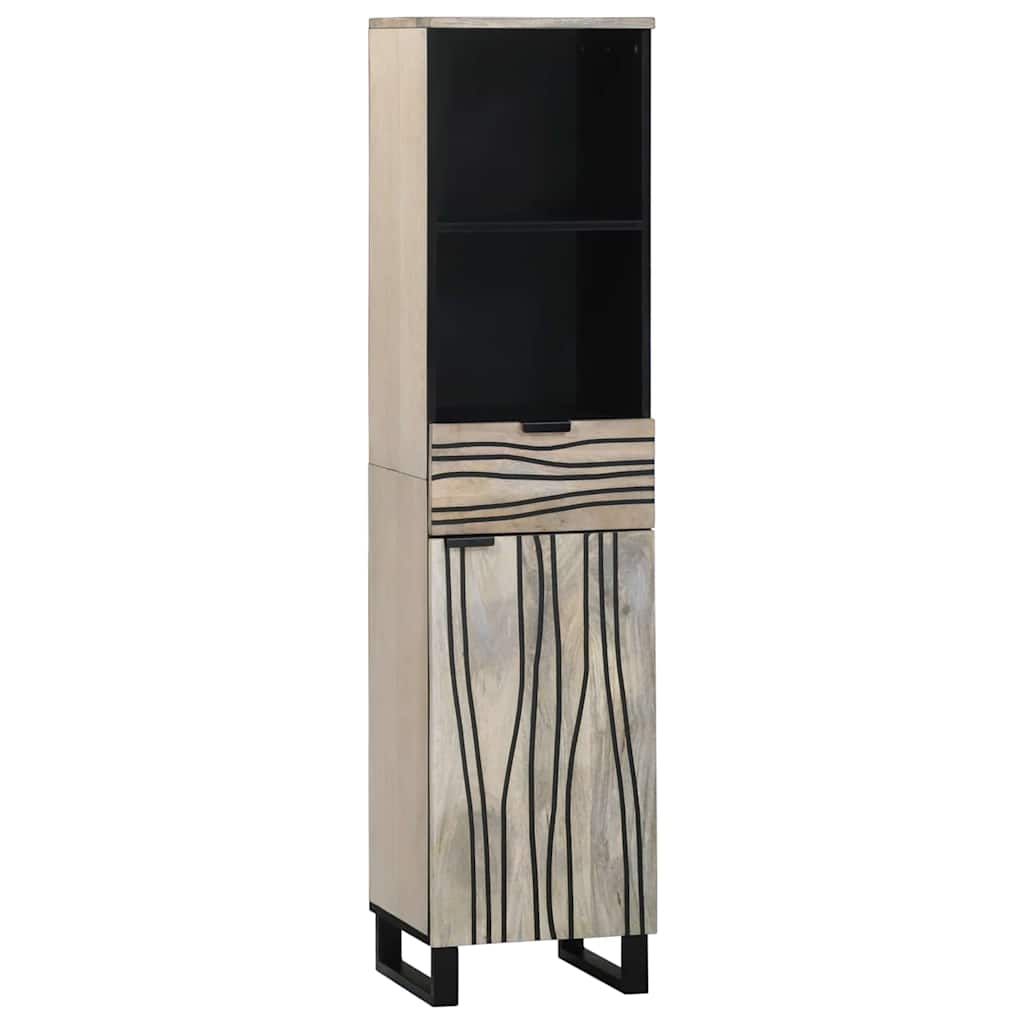 Badkamermeubelset met lade met plank 3 pcs Wit Bewerkt hout is nu te koop bij PeponiXL, paradijselijk wonen!