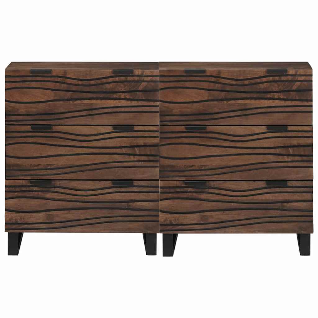 Dressoir set met lade 2 pcs Walnotenhout 60 x 33,5 x 75 cm is nu te koop bij PeponiXL, paradijselijk wonen!