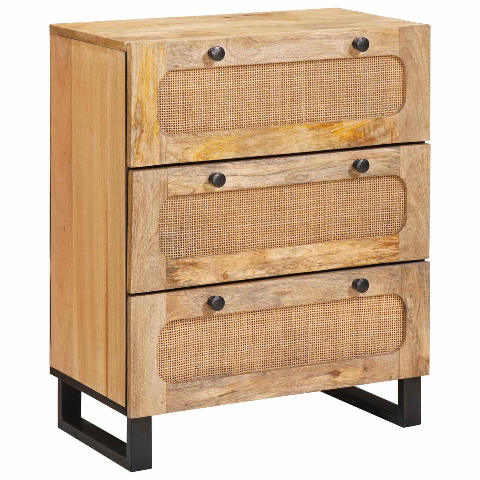 Dressoir 2 pcs Bruin 60 x 33 x 75 cm Massief Mango Hout is nu te koop bij PeponiXL, paradijselijk wonen!