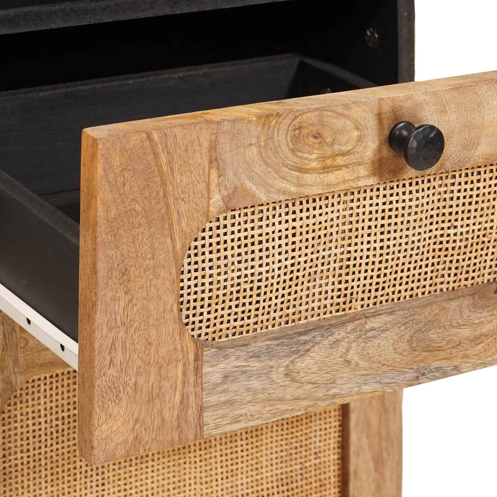 Badkamer Sets met lade met plank Naturel Massief Mango Hout is nu te koop bij PeponiXL, paradijselijk wonen!