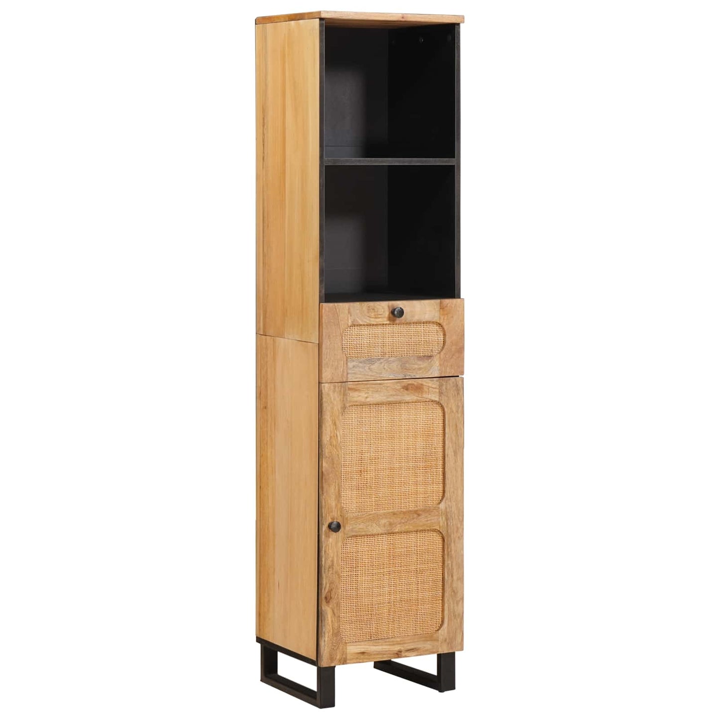 Badkamer Sets met lade met plank Naturel Massief Mango Hout is nu te koop bij PeponiXL, paradijselijk wonen!