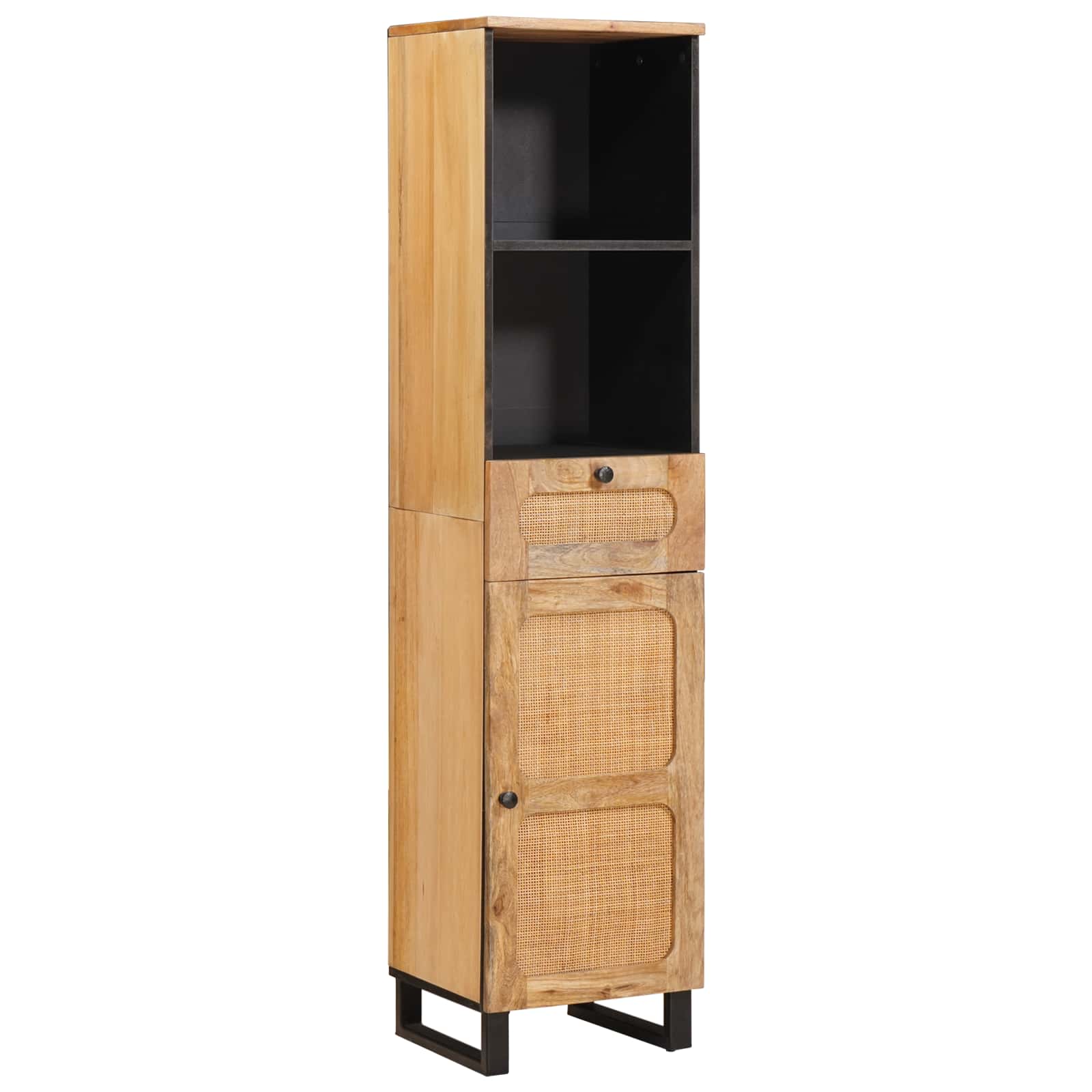 Badkamer Sets met lade met plank Naturel Massief Mango Hout is nu te koop bij PeponiXL, paradijselijk wonen!