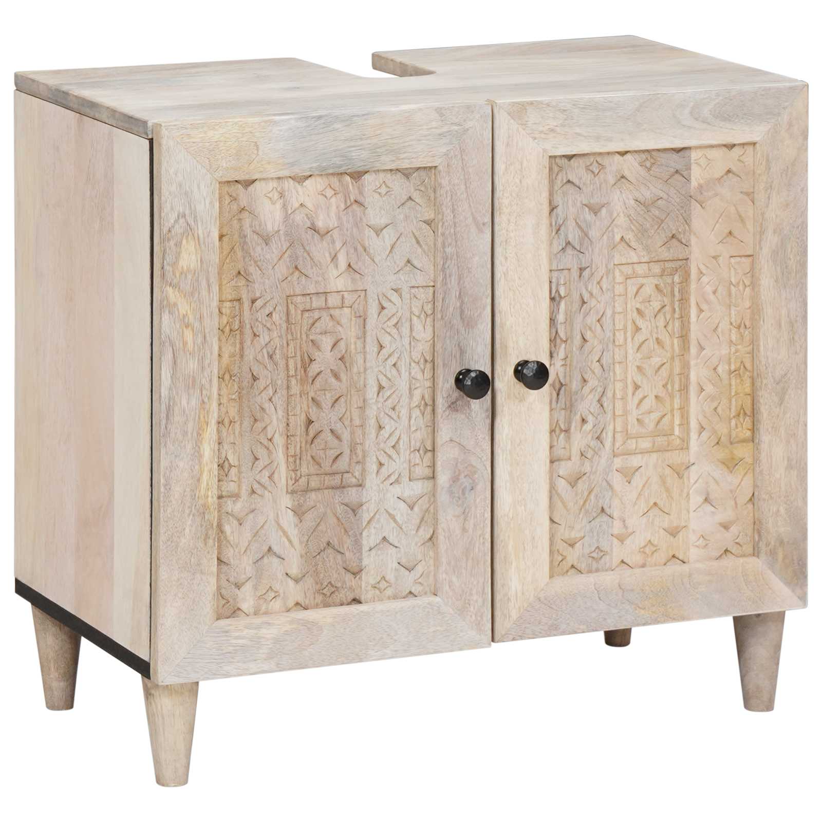 Badkamermeubelset met plank met opslag 2 pcs Wit Bewerkt hout is nu te koop bij PeponiXL, paradijselijk wonen!