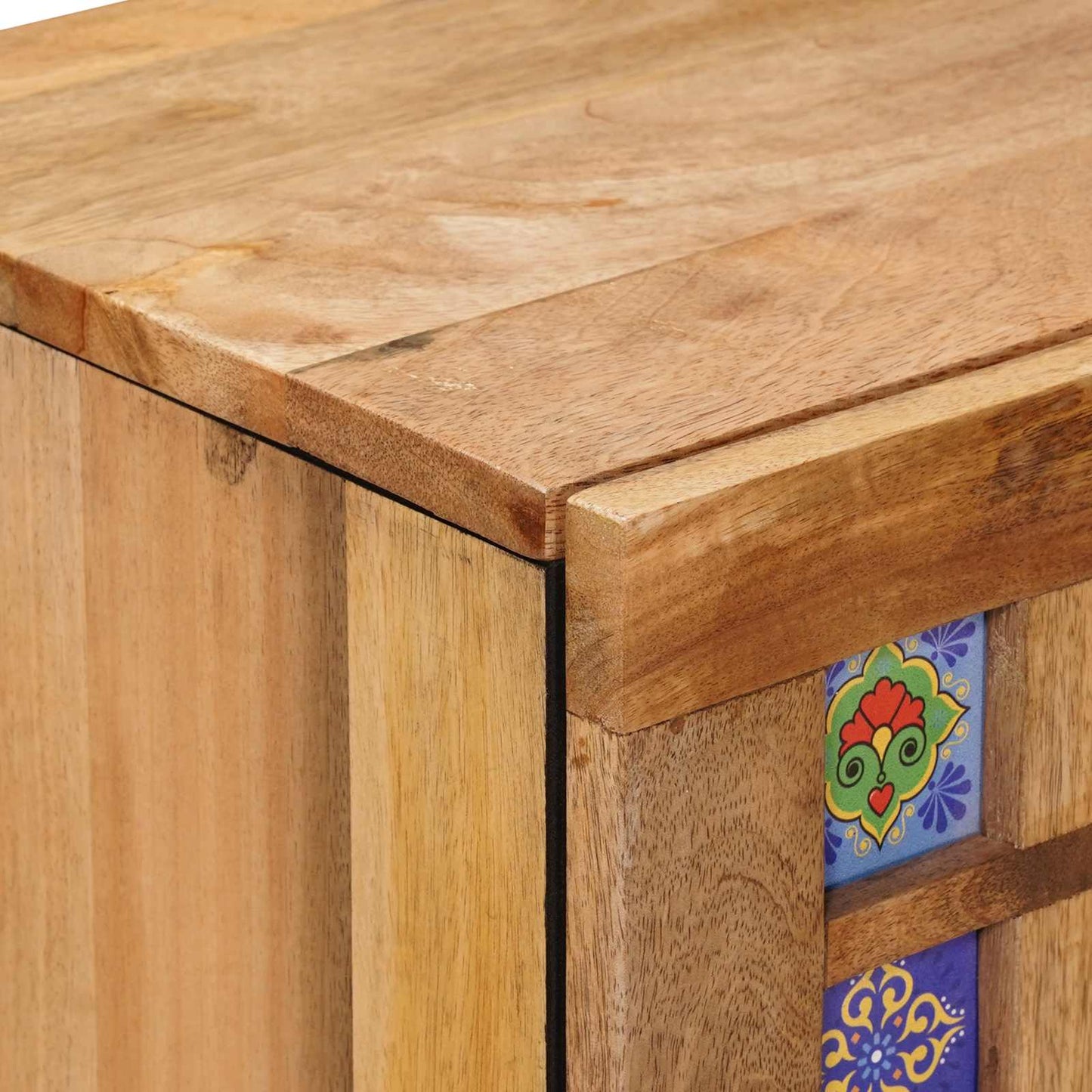 Dressoir 2 pcs Naturel 60 x 33 x 75 cm Massief Mango Hout