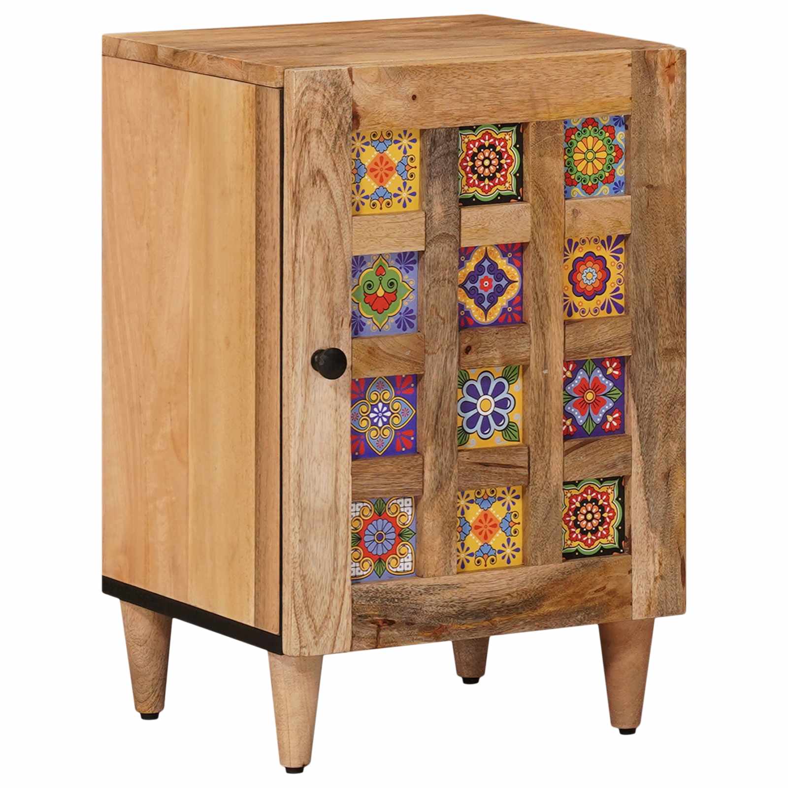Badkamermeubelset met lade 5 pcs Naturel Massief Mango Hout is nu te koop bij PeponiXL, paradijselijk wonen!