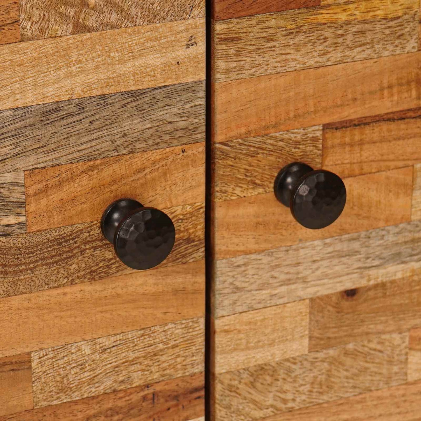 Dressoir 3 pcs Bruin 60 x 33 x 75 cm Massief Mango Hout is nu te koop bij PeponiXL, paradijselijk wonen!
