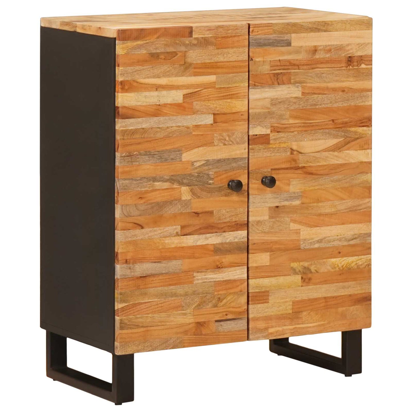 Dressoir 3 pcs Bruin 60 x 33 x 75 cm Massief Mango Hout is nu te koop bij PeponiXL, paradijselijk wonen!