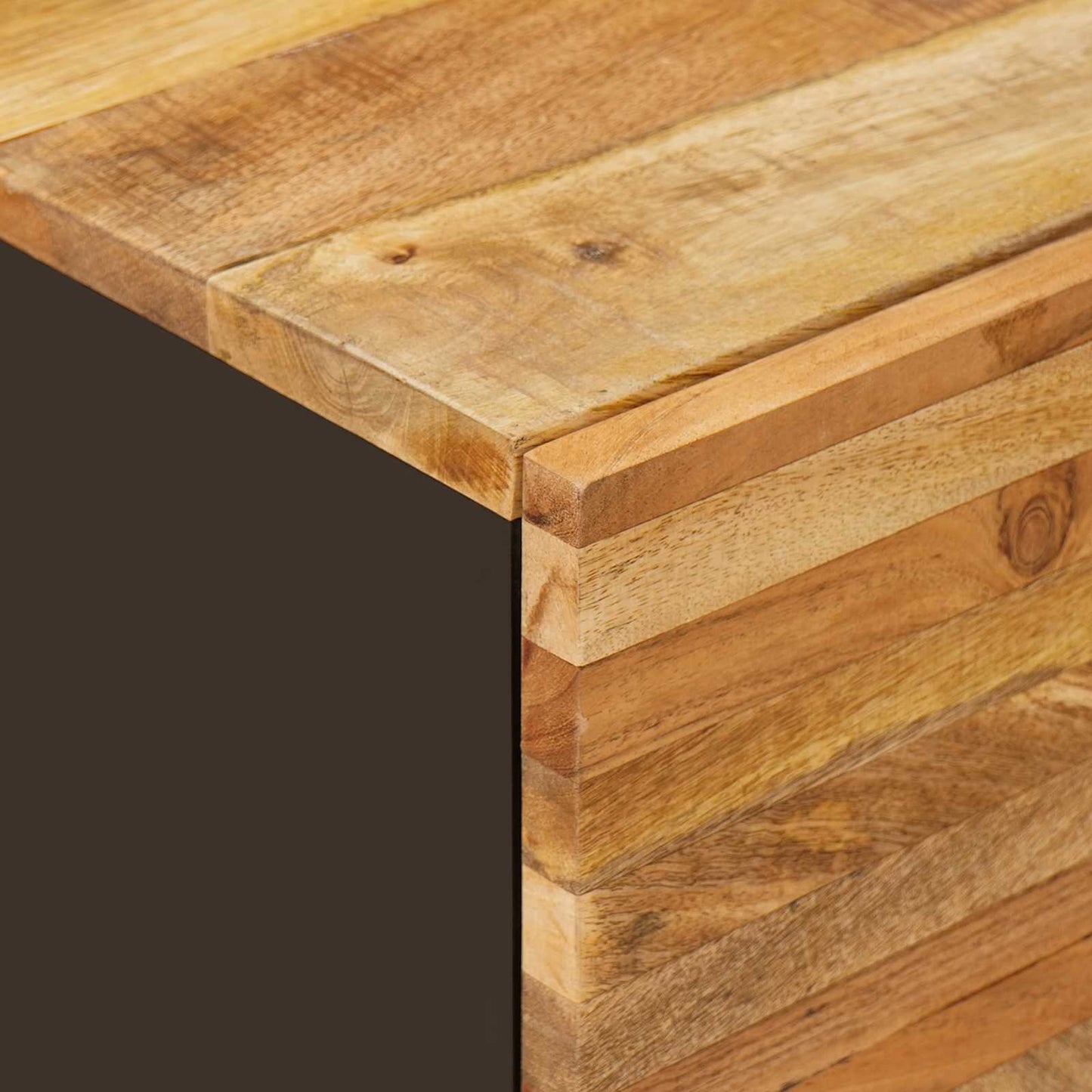 Badkamer Sets met opslag 2 pcs Naturel Massief Mango Hout is nu te koop bij PeponiXL, paradijselijk wonen!