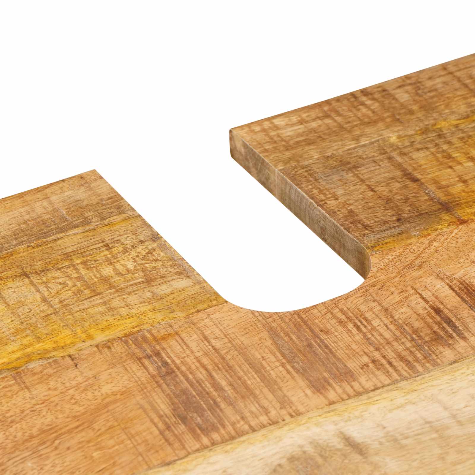 Badkamer Sets met opslag 2 pcs Naturel Massief Mango Hout is nu te koop bij PeponiXL, paradijselijk wonen!