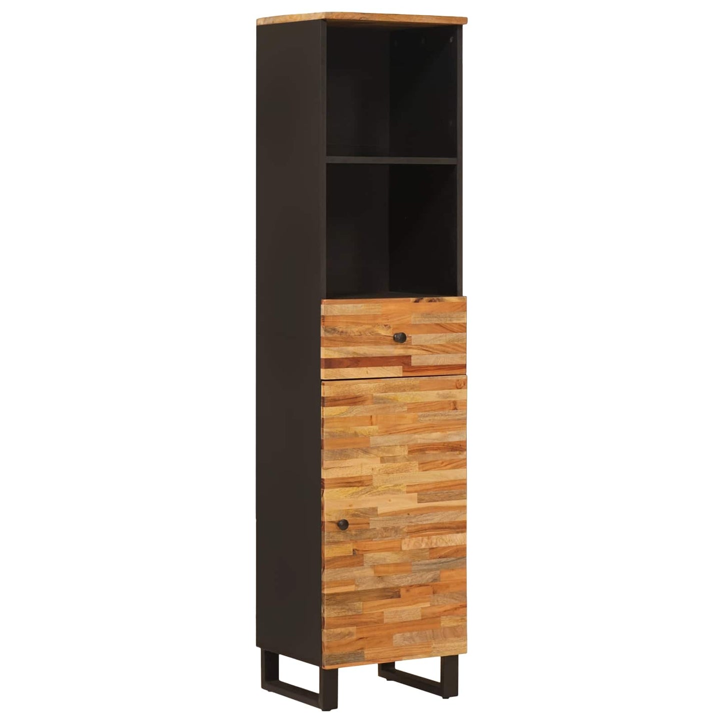 Badkamer Sets met lade met plank Naturel Massief Mango Hout is nu te koop bij PeponiXL, paradijselijk wonen!