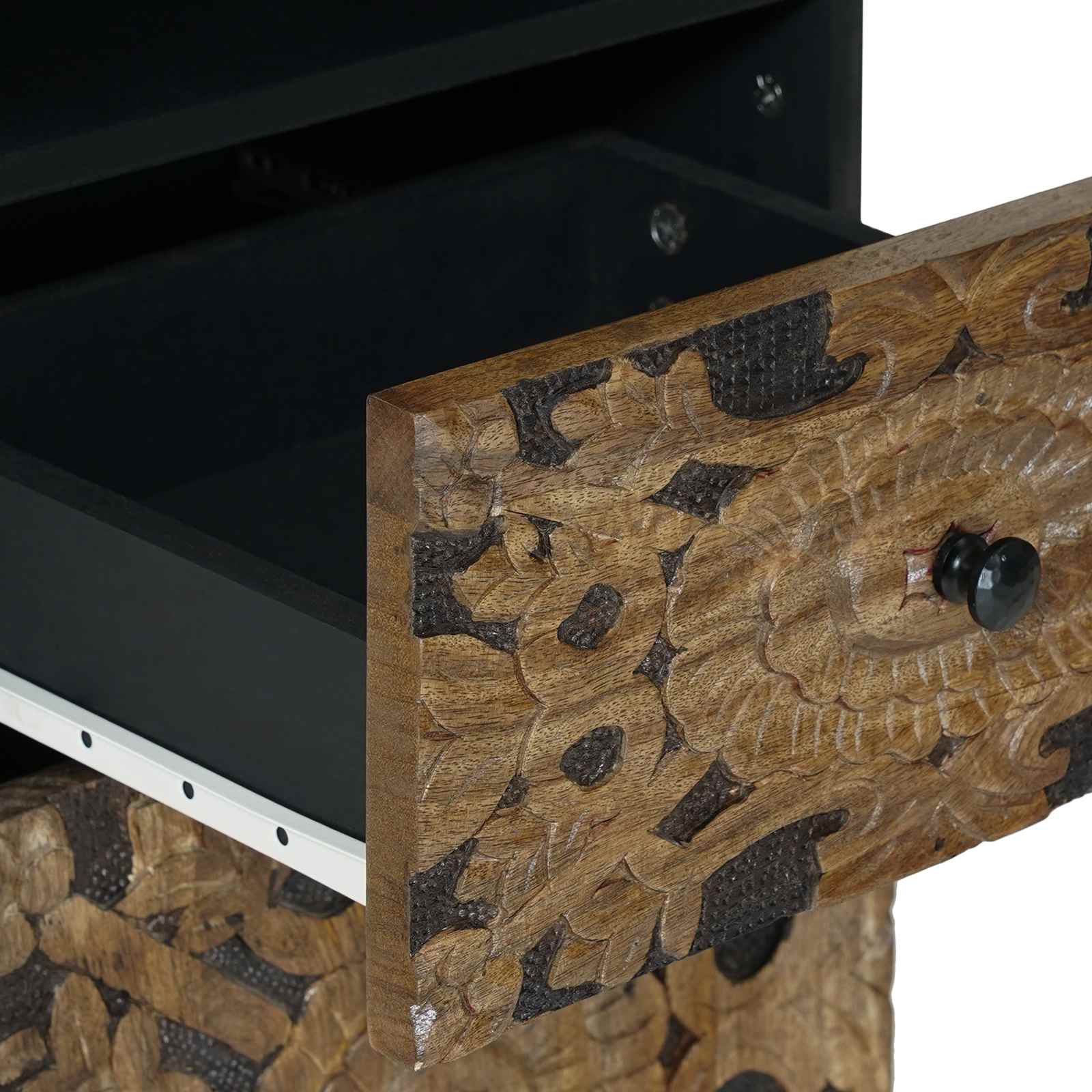 Badkamermeubelset met lade 3 pcs Bruin Massief Mango Hout is nu te koop bij PeponiXL, paradijselijk wonen!