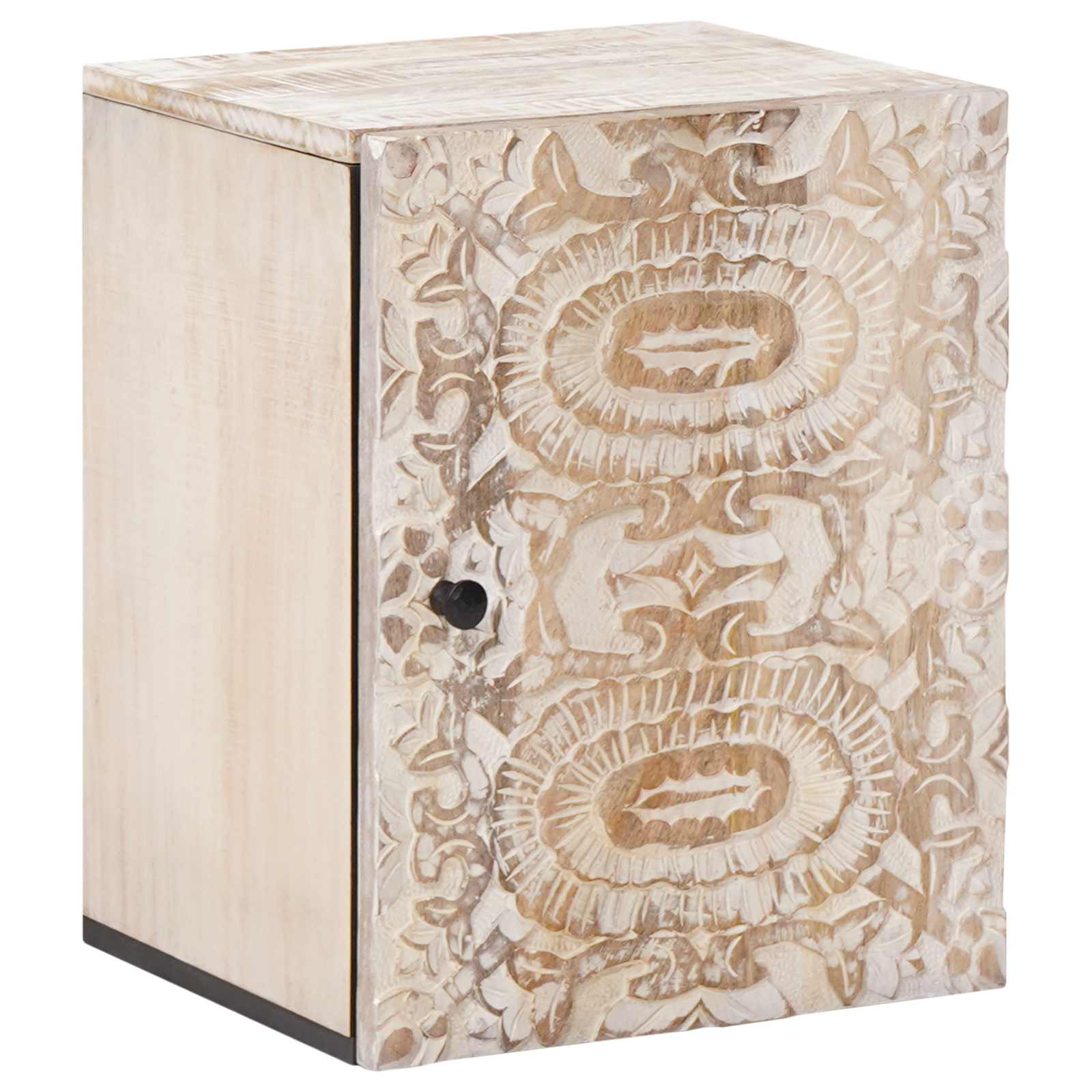 Badkamermeubelset met lade 5 pcs Wit Massief Mango Hout is nu te koop bij PeponiXL, paradijselijk wonen!