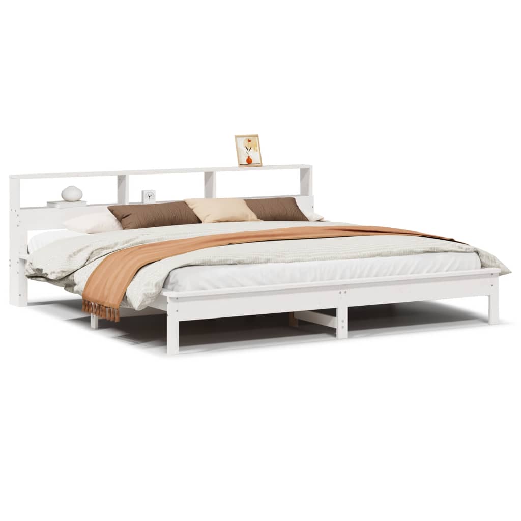 Bedframe zonder matras massief grenenhout wit 180x200 cm is nu te koop bij PeponiXL, paradijselijk wonen!