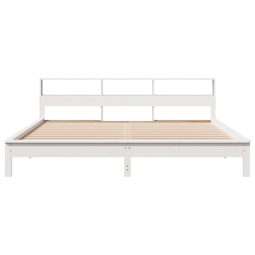 Bedframe zonder matras massief grenenhout wit 180x200 cm is nu te koop bij PeponiXL, paradijselijk wonen!