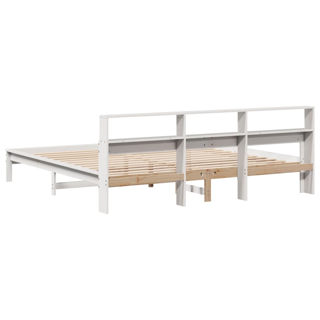 Bedframe zonder matras massief grenenhout wit 180x200 cm is nu te koop bij PeponiXL, paradijselijk wonen!