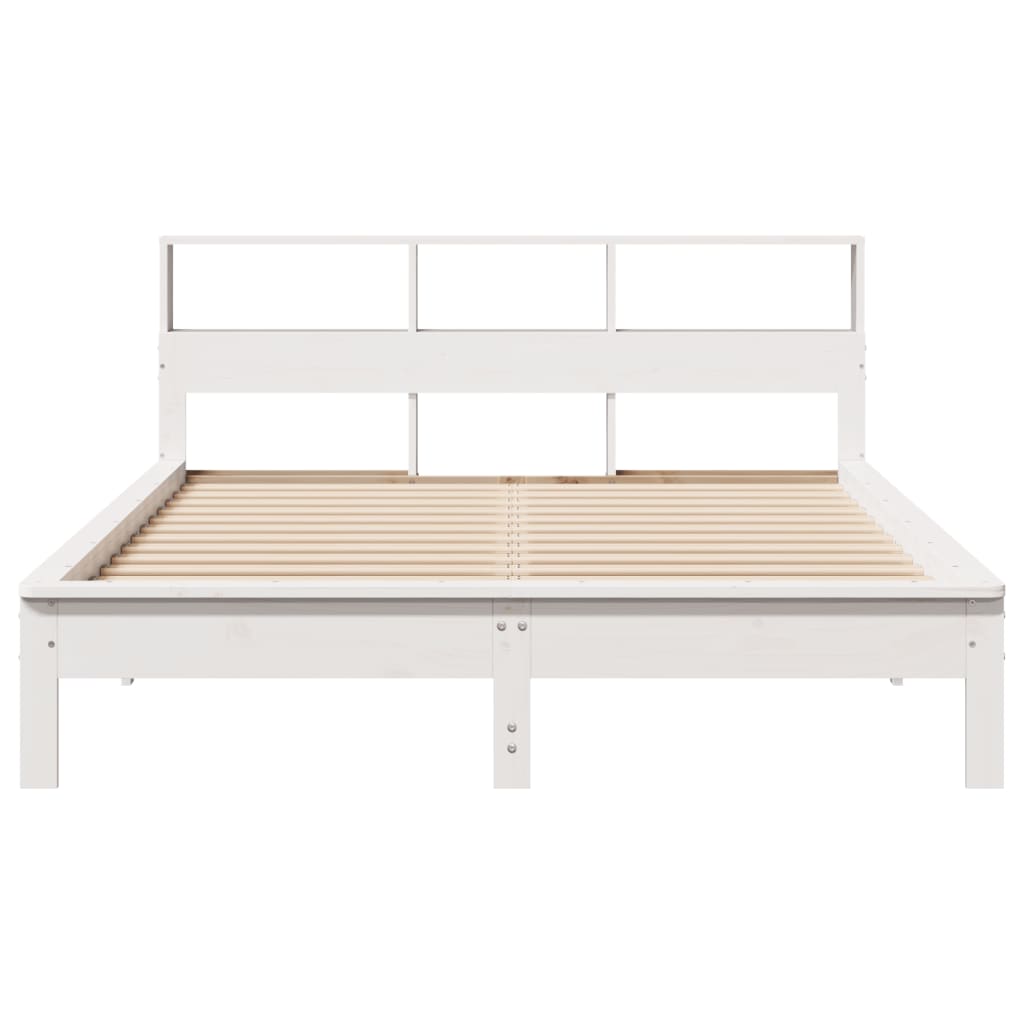 Bedframe zonder matras massief grenenhout wit 160x200 cm is nu te koop bij PeponiXL, paradijselijk wonen!