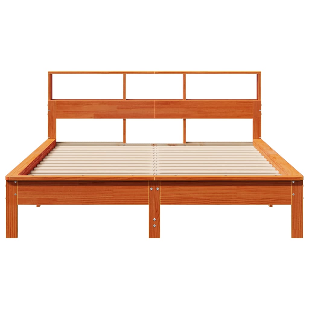 Bedframe zonder matras massief grenenhout wasbruin 160x200 cm is nu te koop bij PeponiXL, paradijselijk wonen!