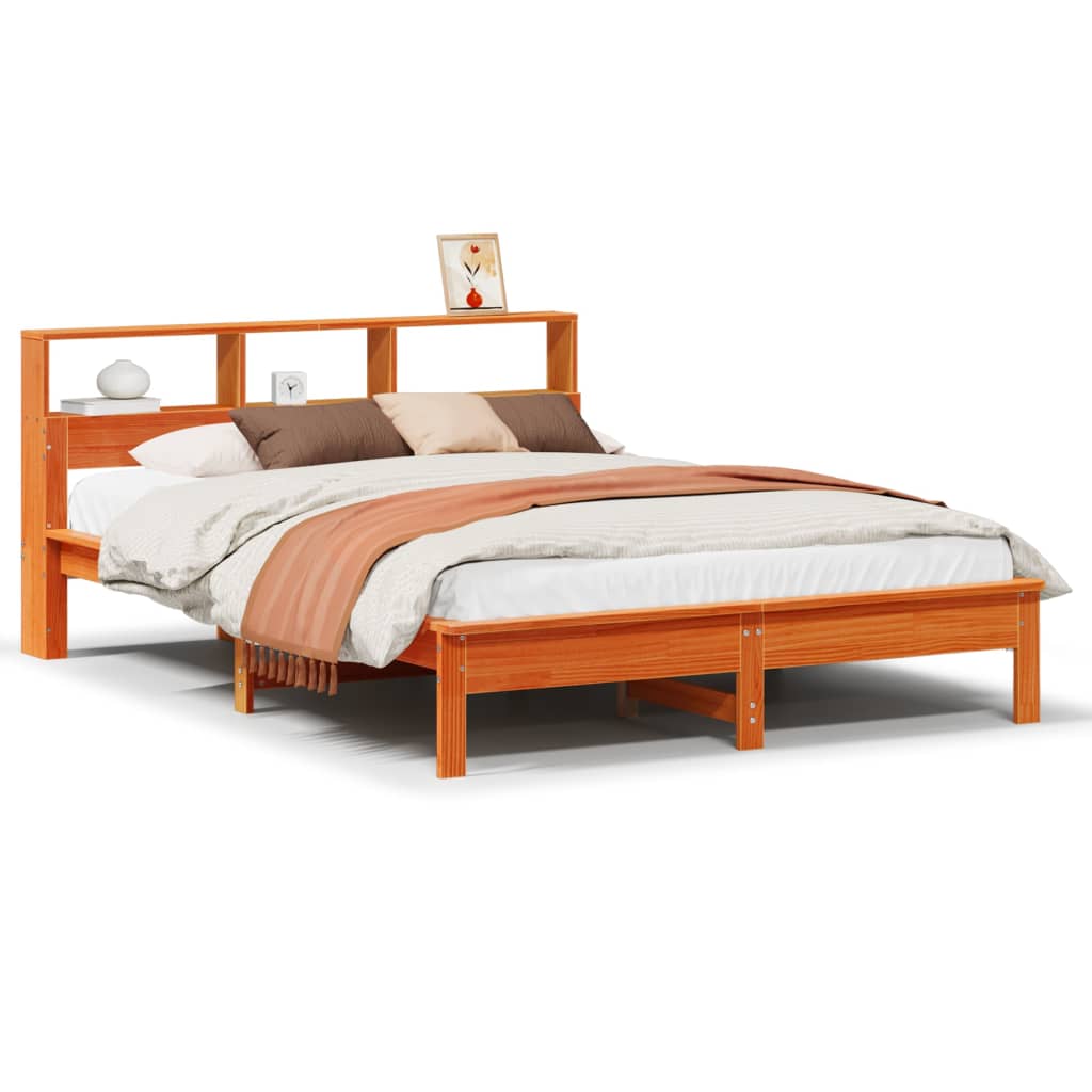 Bedframe zonder matras massief grenenhout wasbruin 150x200 cm is nu te koop bij PeponiXL, paradijselijk wonen!