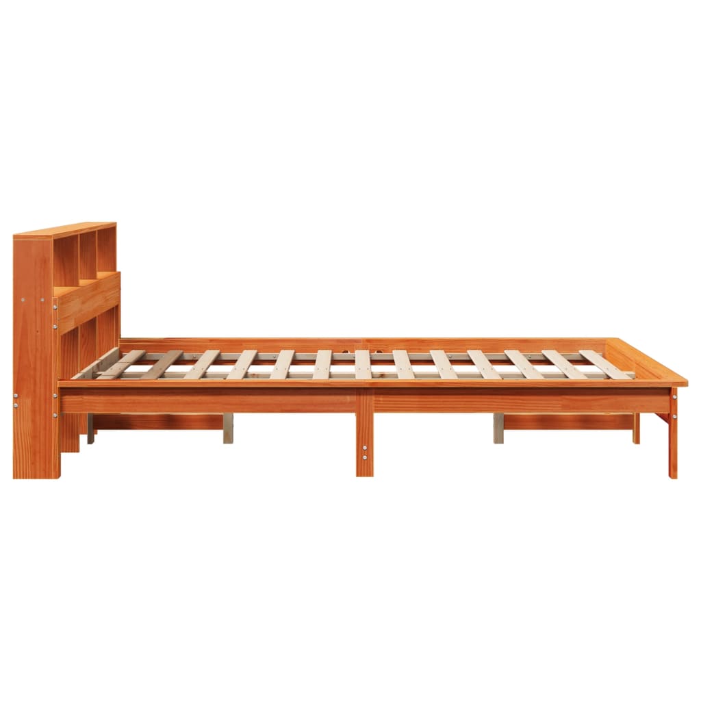 Bedframe zonder matras massief grenenhout wasbruin 150x200 cm is nu te koop bij PeponiXL, paradijselijk wonen!