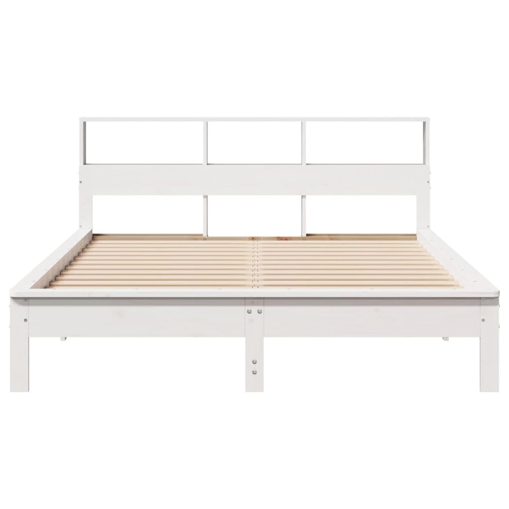 Bedframe zonder matras massief grenenhout wit 140x200 cm is nu te koop bij PeponiXL, paradijselijk wonen!