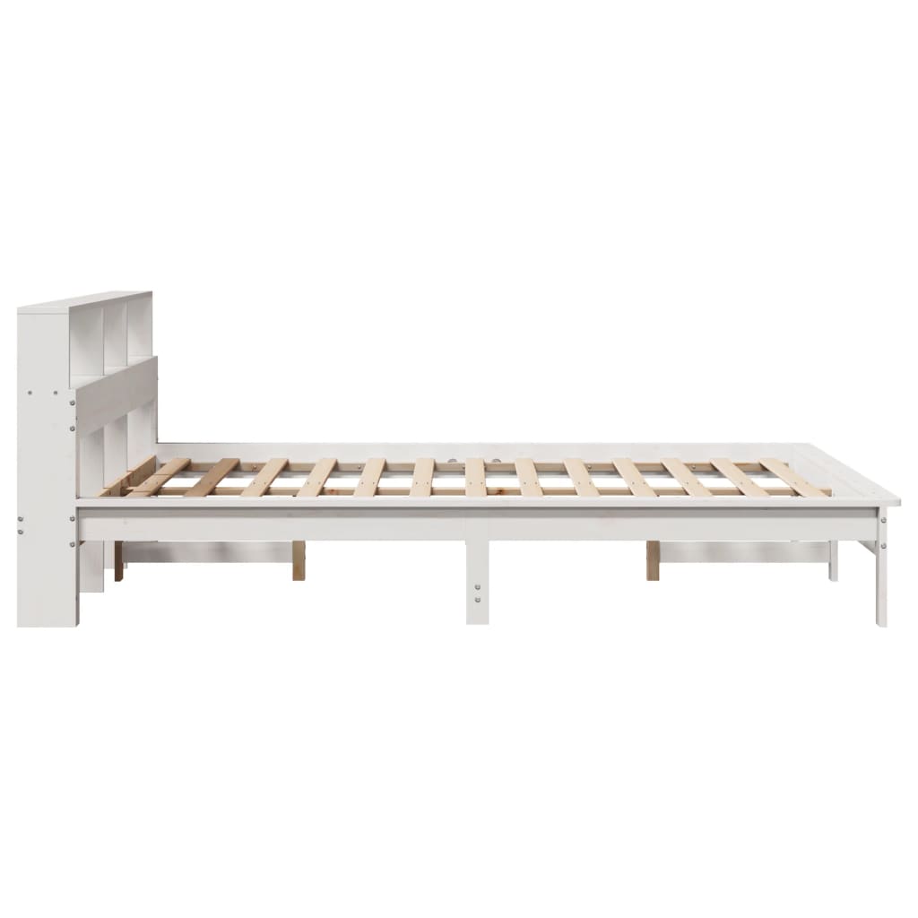 Bedframe zonder matras massief grenenhout wit 140x200 cm is nu te koop bij PeponiXL, paradijselijk wonen!