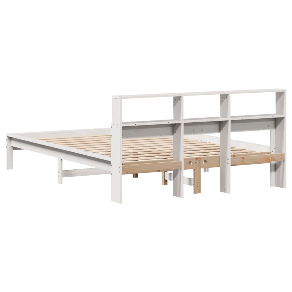 Bedframe zonder matras massief grenenhout wit 140x200 cm is nu te koop bij PeponiXL, paradijselijk wonen!